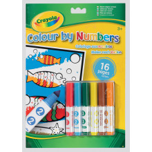Colour By Numbers (with 6 Mini Markers)