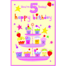 Age 5 Girl C50 Card SE31806