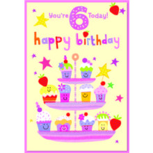 Age 6 Girl C50 Card SE31806