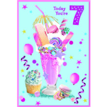 Age 7 Girl C50 Card SE31807