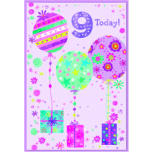 Age 9 Girl C50 Card SE31808