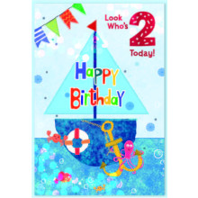 Age 2 Boy C50 Card SE31810