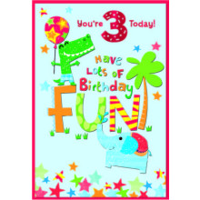Age 3 Boy C50 Card SE31811