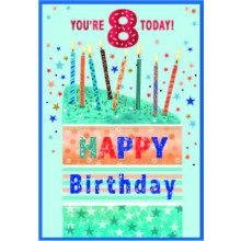 Age 8 Boy C50 Card SE31813