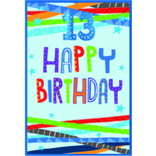 Age 13 Boy C50 Card SE31815