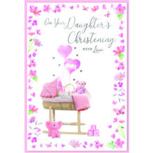 Christening Girl C50 Card SE31819