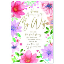 Wife Anniversary Trad C50 Card SE31827