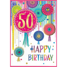 Age 50 Female Isabel's Garden Card SE31870