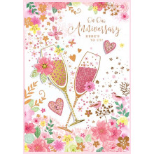 Our Anniversary Isabel's Garden Card SE31872