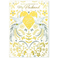 Husband Anniversary Isabel's Garden Card SE31873