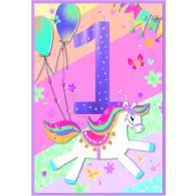 Age 1 Girl C50 Card SE31902
