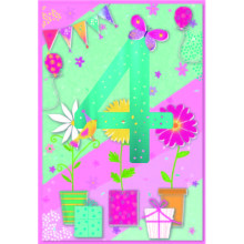 Age 4 Girl C50 Card SE31903