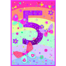 Age 5 Girl C50 Card SE31904