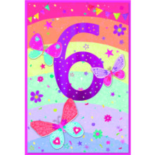 Age 6 Girl C50 Card SE31904