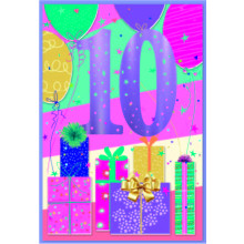 Age 10 Girl C50 Card SE31906