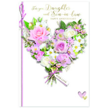 Daughter & Son-In-Law Anniversary Trad C75 Card SE31931