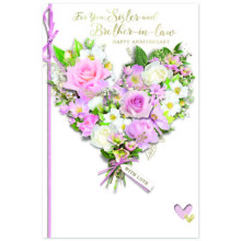 Sister & Brother-In-Law Anniversary Trad C75 Card SE31931