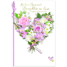 Son & Daughter-In-Law Anniversary Trad C75 Card SE31931
