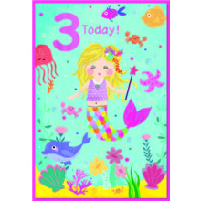Age 3 Girl C50 Card SE31964