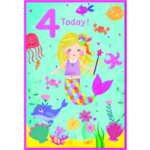 Age 4 Girl C50 Card SE31964