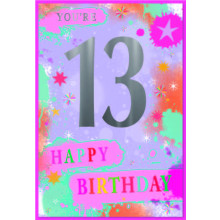 Age 13 Girl C50 Card SE31968