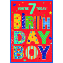 Age 7 Boy C50 Card SE31972