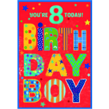 Age 8 Boy C50 Card SE31972