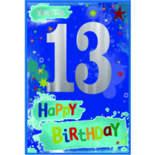 Age 13 Boy C50 Card SE31974
