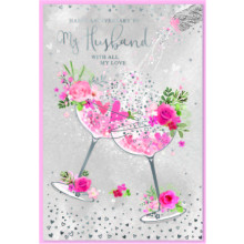 Husband Anniversary Trad C50 Card SE31984