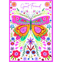 Great Friend Female Isabel's Garden Card SE32024