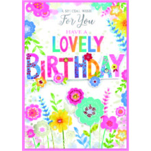 Open Female Isabel's Garden Card SE32025