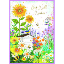Get Well Female Isabel's Garden Card SE32029