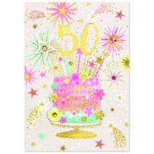 Age 50 Female Isabel's Garden Card SE32034