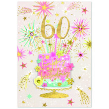 Age 60 Female Isabel's Garden Card SE32034