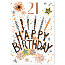 Age 21 Male Isabel's Garden Card SE32035