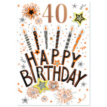 Age 40 Male Isabel's Garden Card SE32035