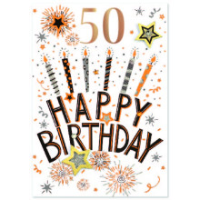 Age 50 Male Isabel's Garden Card SE32035
