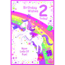 Age 2 Girl C75 Card SE32090