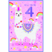 Age 4 Girl C75 Card SE32091