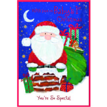 JXC3049 Baby's 1st Christmas Boy C50 Christmas Card SE32135