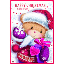 JXC2348 Open Juvenile Girl C50 Christmas Card SE32136