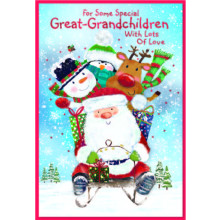 JXC2706 Great Grandchildren C50 Christmas Card SE32137