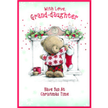JXC2641 Grand-daughter Juvenile C50 Christmas Card SE32139