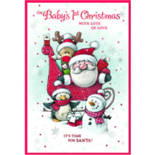 JXC3048 Baby's 1st Christmas C50 Christmas Card SE32140