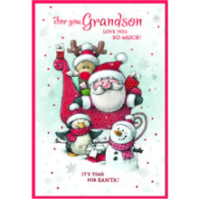 JXC2683 Grandson Juvenile C50 Christmas Card SE32140