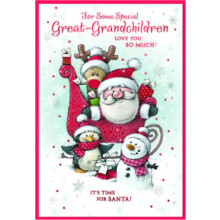 JXC2707 Great Grandchildren C50 Christmas Card SE32140