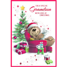 JXC2678 Grandson Cute C50 Christmas Card SE32143