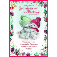 JXC2843 Grandson & Partner Cute C50 Christmas Card SE32144