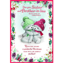 JXC2800 Sister & Brother-In-Law Cute C50 Christmas Card SE32144