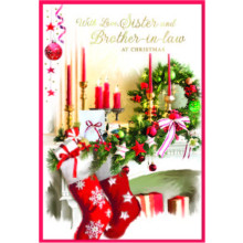 JXC2790 Sister & Brother-In-Law Trad C50 Christmas Card SE32147